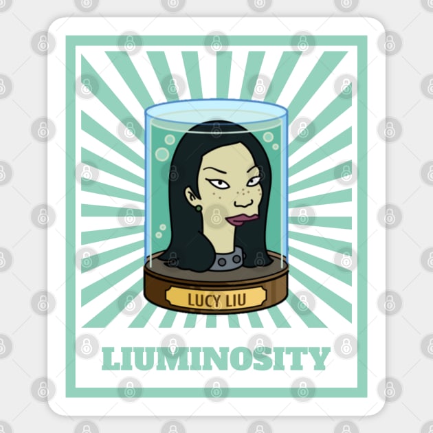 Lucy Liu "Liuminosity" Sticker by LiunaticFringe